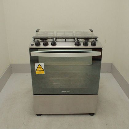 Fogão Brastemp 5 Bocas Cor Inox com Botões Removíveis e Exclusivo Aro Protetor - BFS5NCRUS1_WEXCELE_CL5226476 BIVOLT