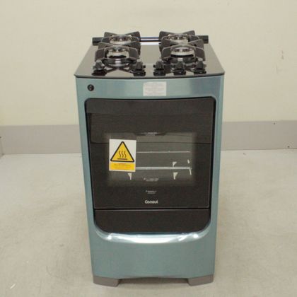 Fogão Consul 4 Bocas Cor Inox com Mesa de Vidro e Grade de Ferro Fundido - CFO4VARUS2_WOTIMO_CL5518605 BIVOLT