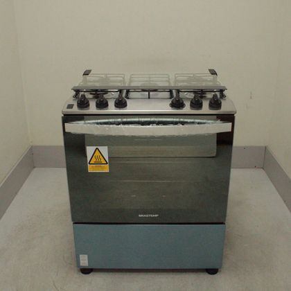 Fogão Brastemp 5 Bocas Cor Inox com Botões Removíveis e Exclusivo Aro Protetor - BFS5NCRUS2_WOTIMO_CL5221919 BIVOLT