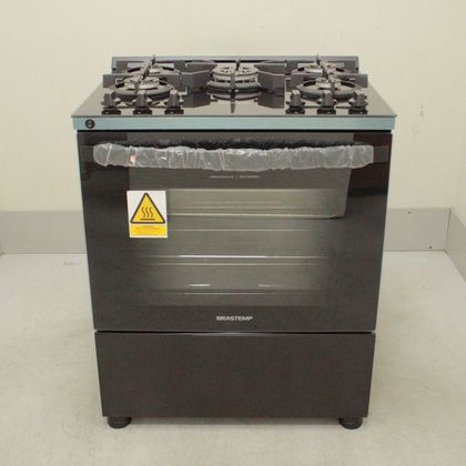 Fogão Brastemp 5 Bocas Preto Com Mesa de Vidro e Turbo Chama - BFS5VCEUS1_WEXCELE_CL5223615 BIVOLT