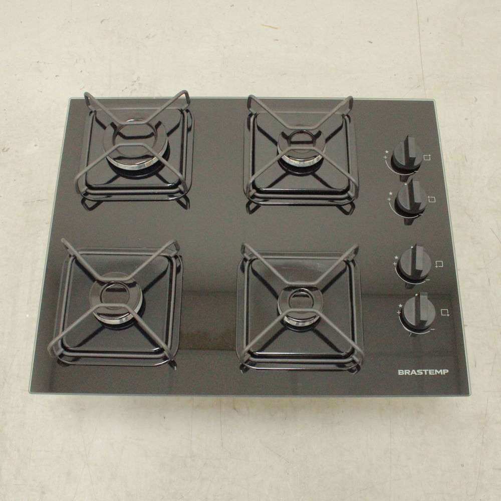 Cooktop Brastemp 4 Bocas a Gás com Grades de Ferro Aramado e Chama Simmer - BDD61BEUS1_WEXCELE_CL5238181
