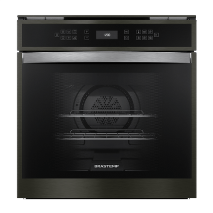 Forno de Embutir Elétrico Brastemp 84L Eclipse Collection com Convecção e Termômetro Meat Control - BOT84AP 220V