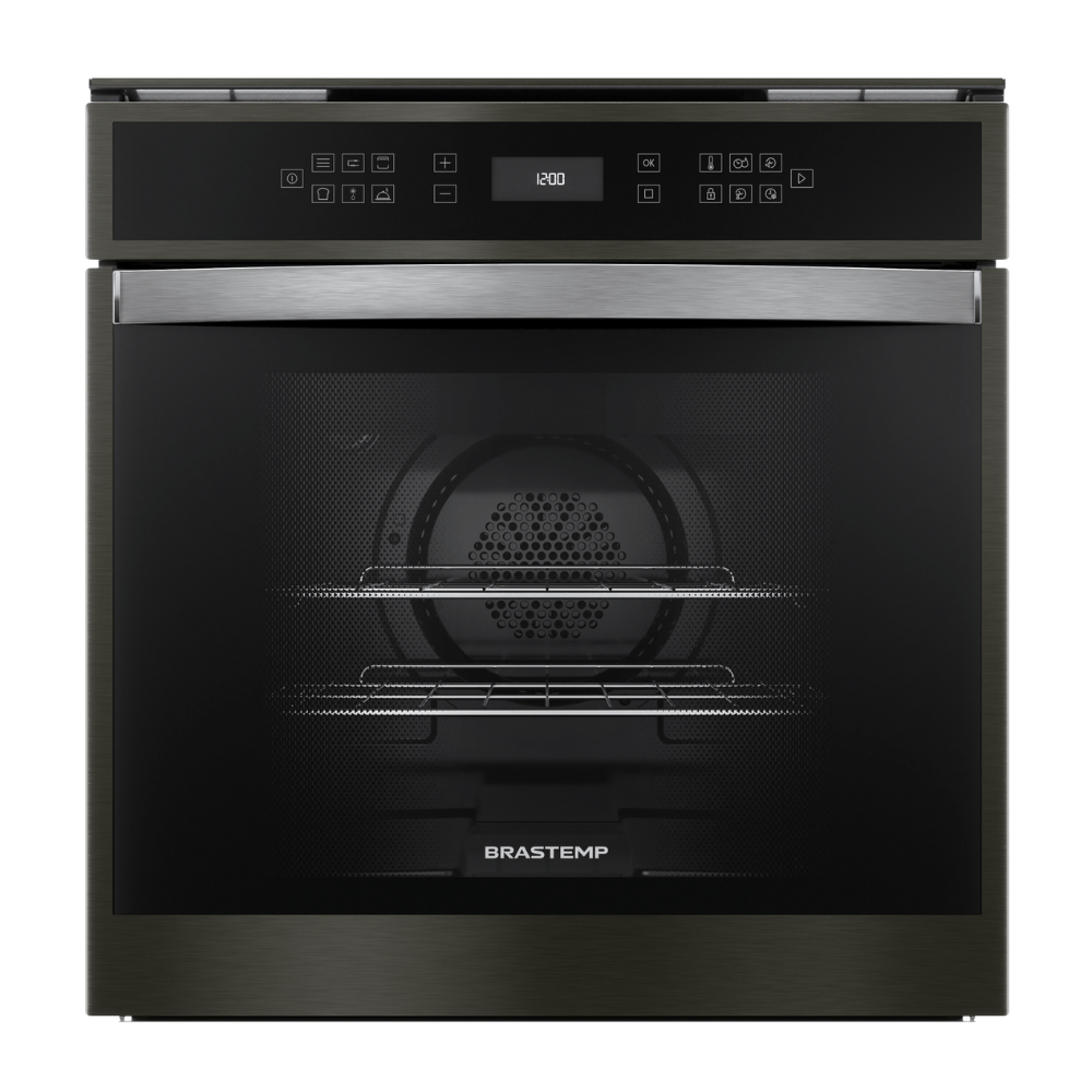 Forno De Embutir Elétrico Brastemp 84L Eclipse Collection Com Convecção E Termômetro Meat Control - Bot84ap 220V