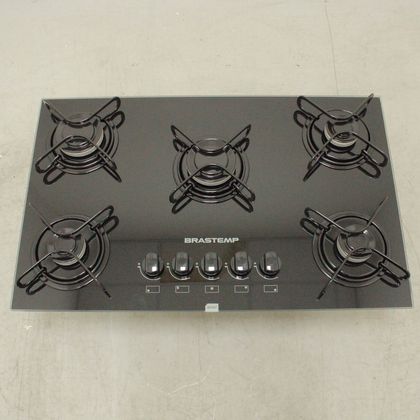 Cooktop 5 bocas Brastemp com grades piatina e acendimento automático - BDD75AEUS2_WOTIMO_CL5274765 BIVOLT