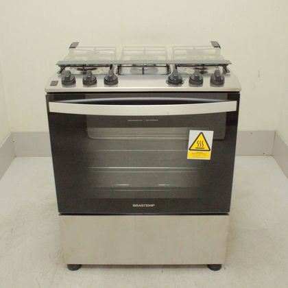Fogão Brastemp 5 Bocas Cor Inox com Turbo Chama - BFS5GDRNS3_WBOM_CL5306747 110V