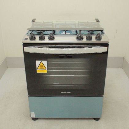 Fogão Brastemp 5 Bocas Cor Inox com Turbo Chama - BFS5GDRNS2_WOTIMO_CL5286720 110V