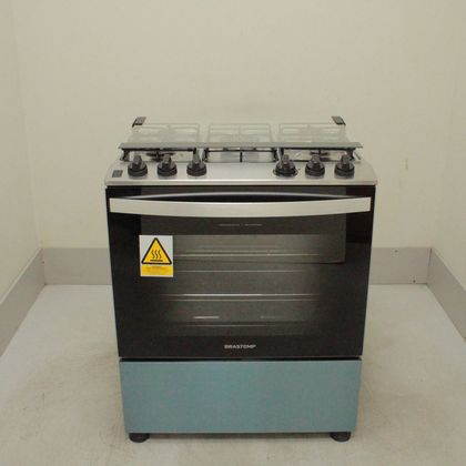 Fogão Brastemp 5 Bocas Cor Inox com Turbo Chama - BFS5GDRNS3_WBOM_CL5305773 110V