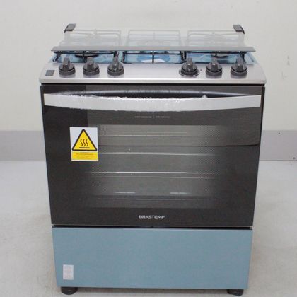 Fogão Brastemp 5 Bocas Cor Inox com Turbo Chama - BFS5GDRNS1_WEXCELE_CM5727628 110V