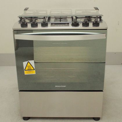 Fogão Brastemp 5 Bocas Cor Inox Com Turbo Chama E Touch Timer Com Autodesligamento - BFS5GCRNS3_WBOM_CM5651115 110V