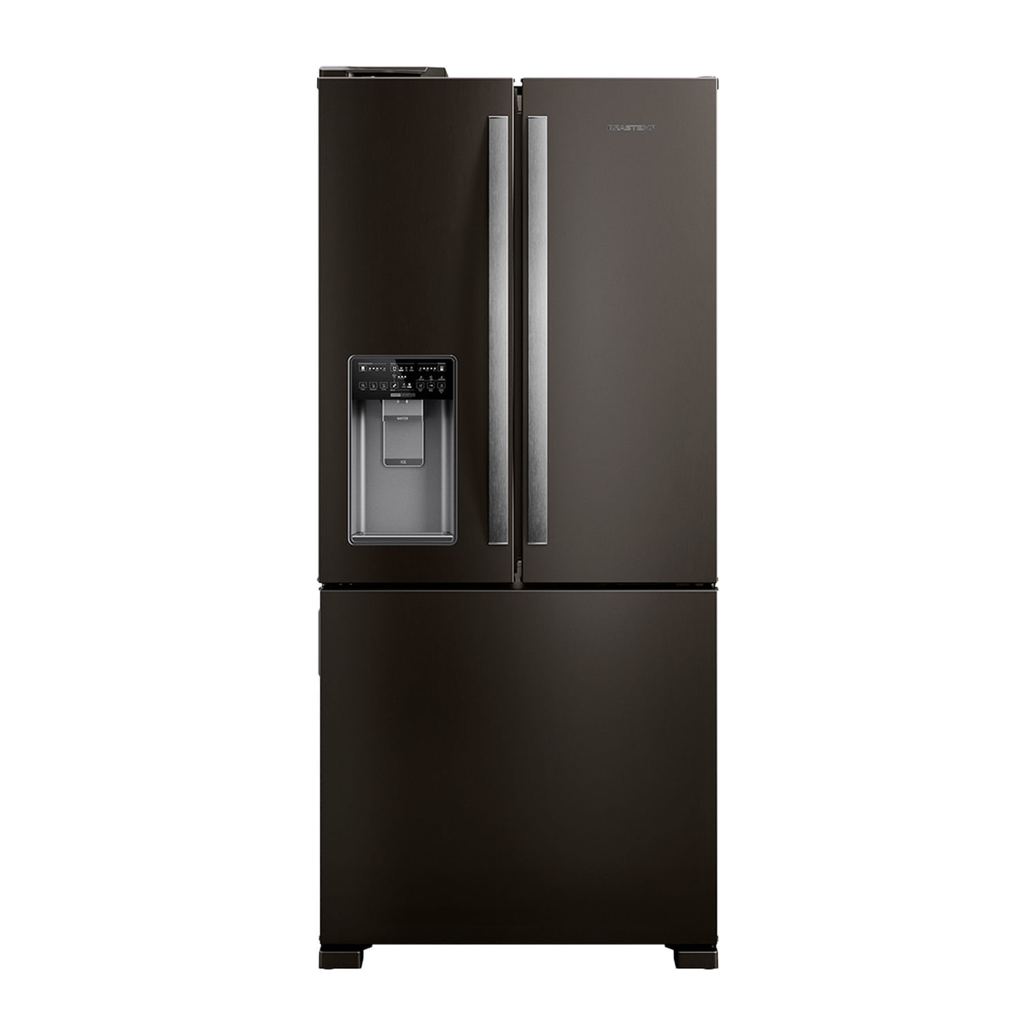 Geladeira Brastemp Frost Free French Door 544 Litros Preta Água E Gelo Na Porta - Brh85me 110V