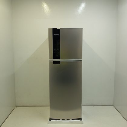 Geladeira Brastemp Frost Free Duplex 375 litros cor Inox com Espaço Adapt - BRM45JKBS2_WOTIMO_JA6849379 220V