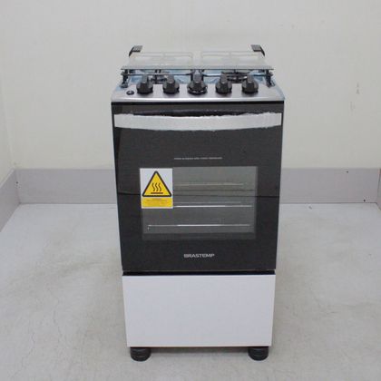 Fogão Brastemp 4 Bocas Branco com Duas Prateleiras com Alturas Ajustáveis - BFO4NBBUS1_WEXCELE_CA6047687 BIVOLT