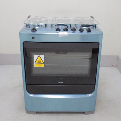 Fogão Consul 5 Bocas Cor Inox com Botões Removíveis - CFS5NARUS1_WEXCELE_CA6864366 BIVOLT