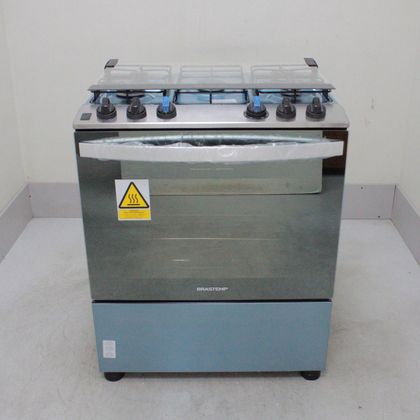 Fogão Brastemp 5 Bocas Cor Inox com Botões Removíveis e Exclusivo Aro Protetor - BFS5NCRUS1_WEXCELE_CA6023684 BIVOLT
