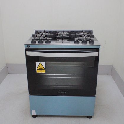 Fogão Brastemp 5 Bocas Cor Inox Com Mesa de Vidro, Turbo Chama e Timer - BFS5XARUS1_WEXCELE_CB6233536 BIVOLT