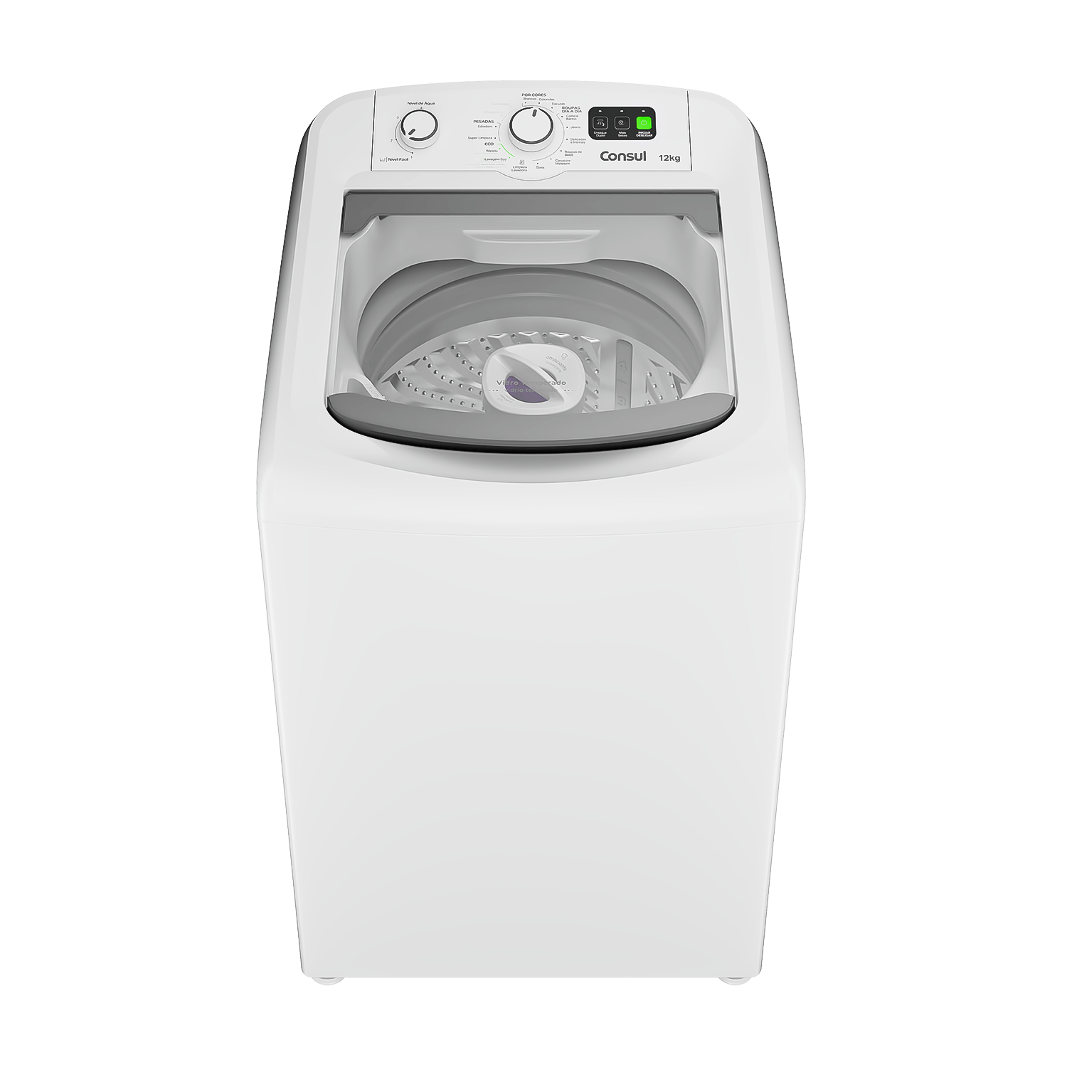 Máquina De Lavar Branca Consul 12Kg Com Dosagem Econômica E Ciclo Edredom - Cwm12ab 220V