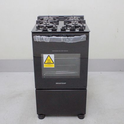 Fogão Brastemp 4 Bocas Preto com Mesa de Vidro e Dupla Chama - BFO4XAEUS1_WEXCELE_CB6294610 BIVOLT
