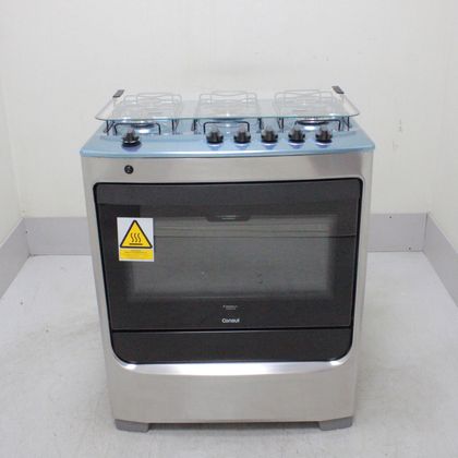 Fogão Consul 5 Bocas Cor Inox com Botões Removíveis - CFS5NARUS1_WEXCELE_CB6093626 BIVOLT