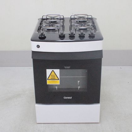 Fogão Consul 4 Bocas Branco com Mesa Esmaltada - CFO4ZABUS1_WEXCELE_CA6054747 BIVOLT