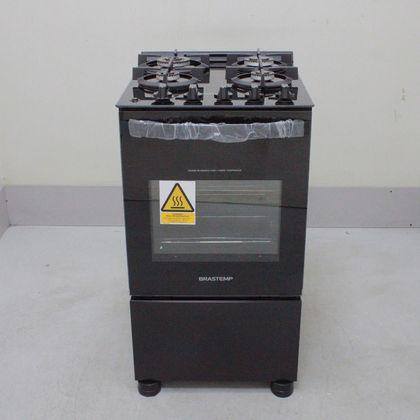 Fogão Brastemp 4 Bocas Preto com Mesa de Vidro e Dupla Chama - BFO4XAEUS2_WOTIMO_CA6077412 BIVOLT