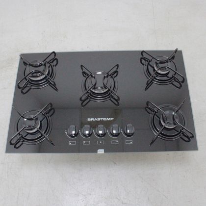 Cooktop 5 bocas Brastemp com grades piatina e acendimento automático - BDD75AEUS1_WEXCELE_CA6170389 BIVOLT