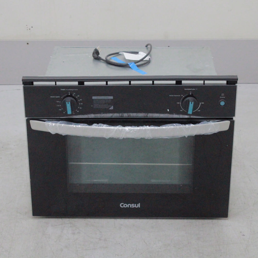 Forno De Embutir Elétrico 47 Litros Consul Preto Com Timer E Função Gratinar - Cob47bebs1_Wexcele_Cb6354742 220V