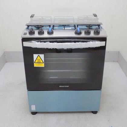 Fogão Brastemp 5 Bocas Cor Inox com Turbo Chama - BFS5GDRNS1_WEXCELE_CB6336256 110V