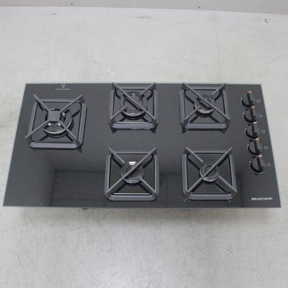 Cooktop Brastemp 5 Bocas a Gás, Grades de Ferro Fundido e Super Chama Lateral - BDS85AEUS1_WEXCELE_CC6233363 BIVOLT