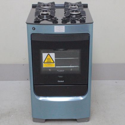 Fogão Consul 4 Bocas Cor Inox com Mesa de Vidro e Grade de Ferro Fundido - CFO4VARUS1_WEXCELE_CC6210944 BIVOLT