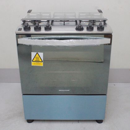 Fogão Brastemp 5 Bocas Cor Inox com Botões Removíveis e Exclusivo Aro Protetor - BFS5NCRUS2_WOTIMO_CC6467393 BIVOLT