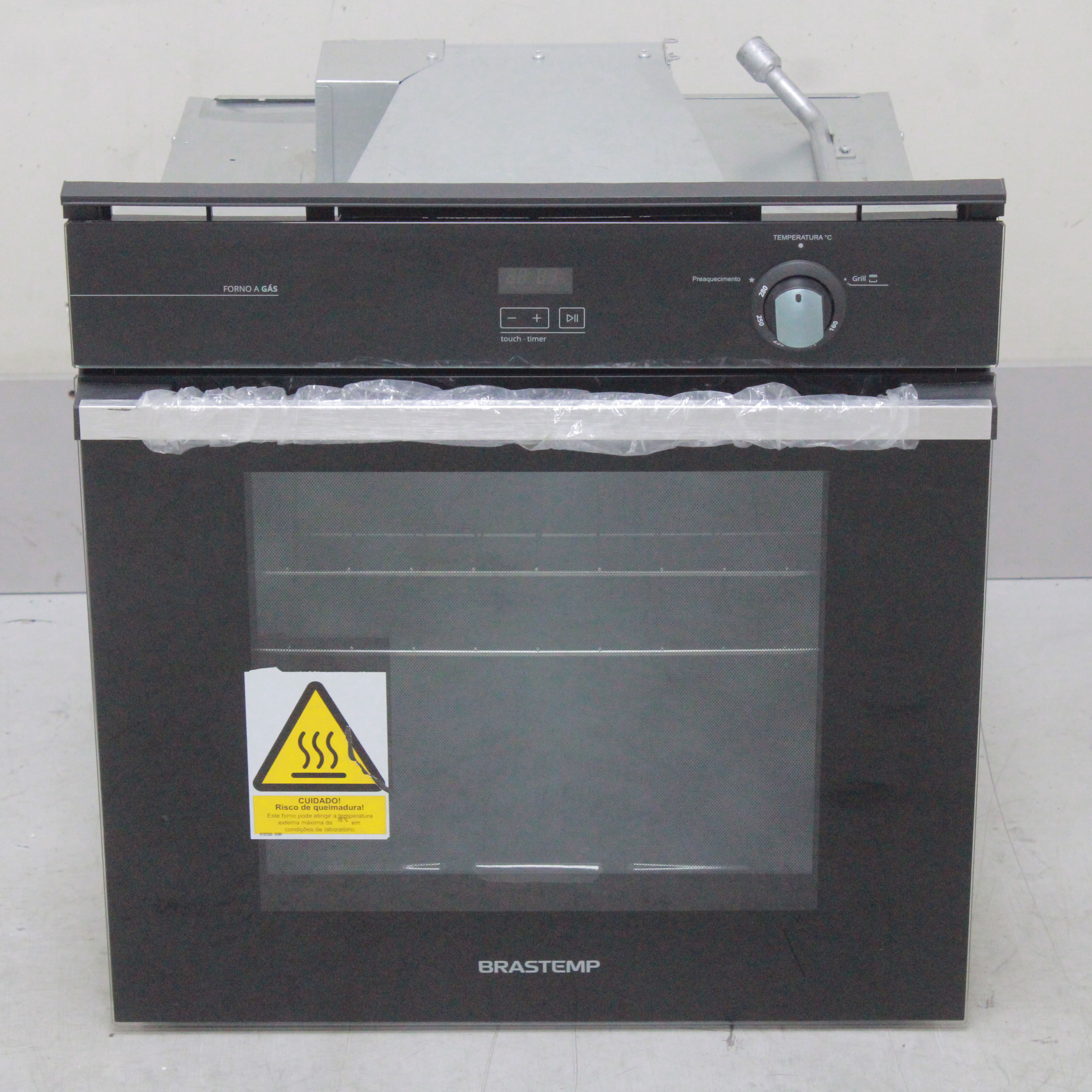 Forno De Embutir A Gás Brastemp 78 Litros Preto Com Grill E Timer Touch - Boa84aers1_Wexcele_Cc6420772 220V