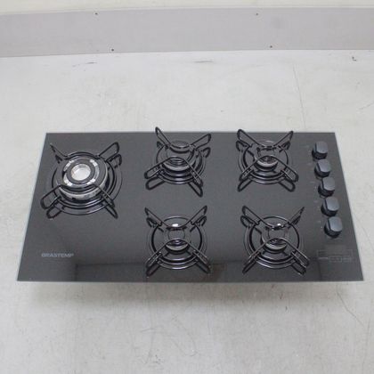 Cooktop 5 bocas Brastemp com quadrichama e timer touch - BDT85AEUS2_WOTIMO_CC6300206 BIVOLT