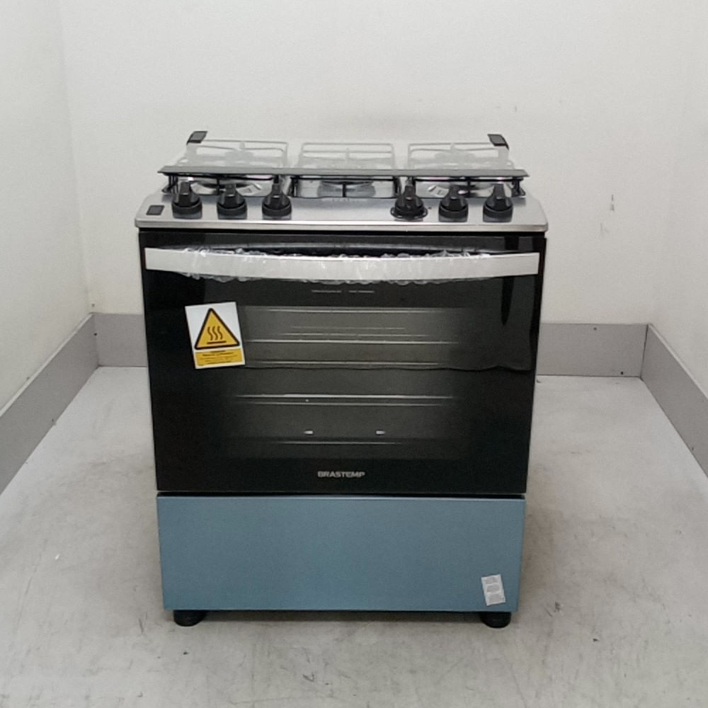 Fogão Brastemp 5 Bocas Cor Inox Com Turbo Chama - Bfs5gdrrs2_Wotimo_Cd6564430 220V