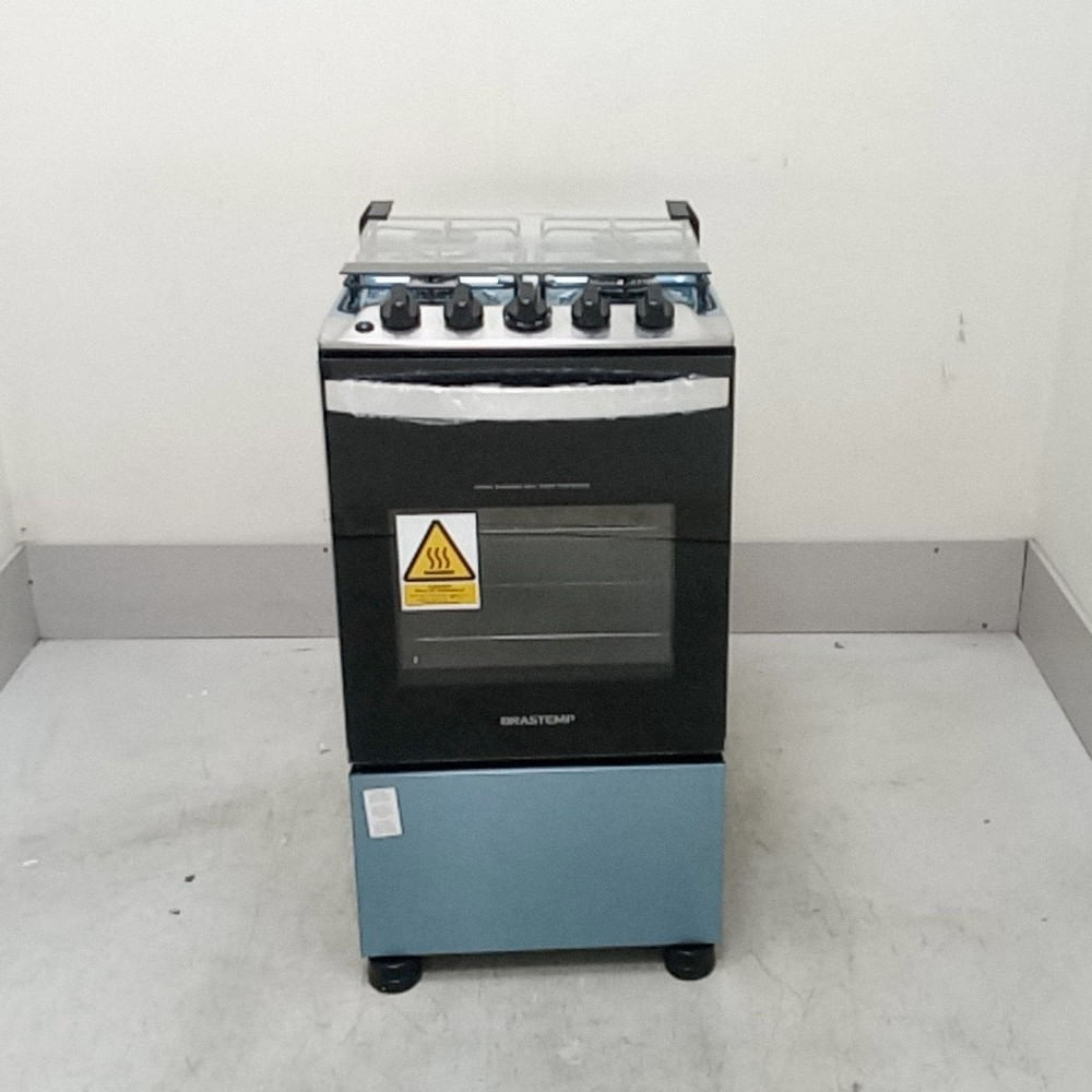 Fogão Brastemp 4 Bocas Inox Com Duas Prateleiras Com Alturas Ajustáveis - Bfo4nbrus1_Wexcele_Cd6569887 Bivolt