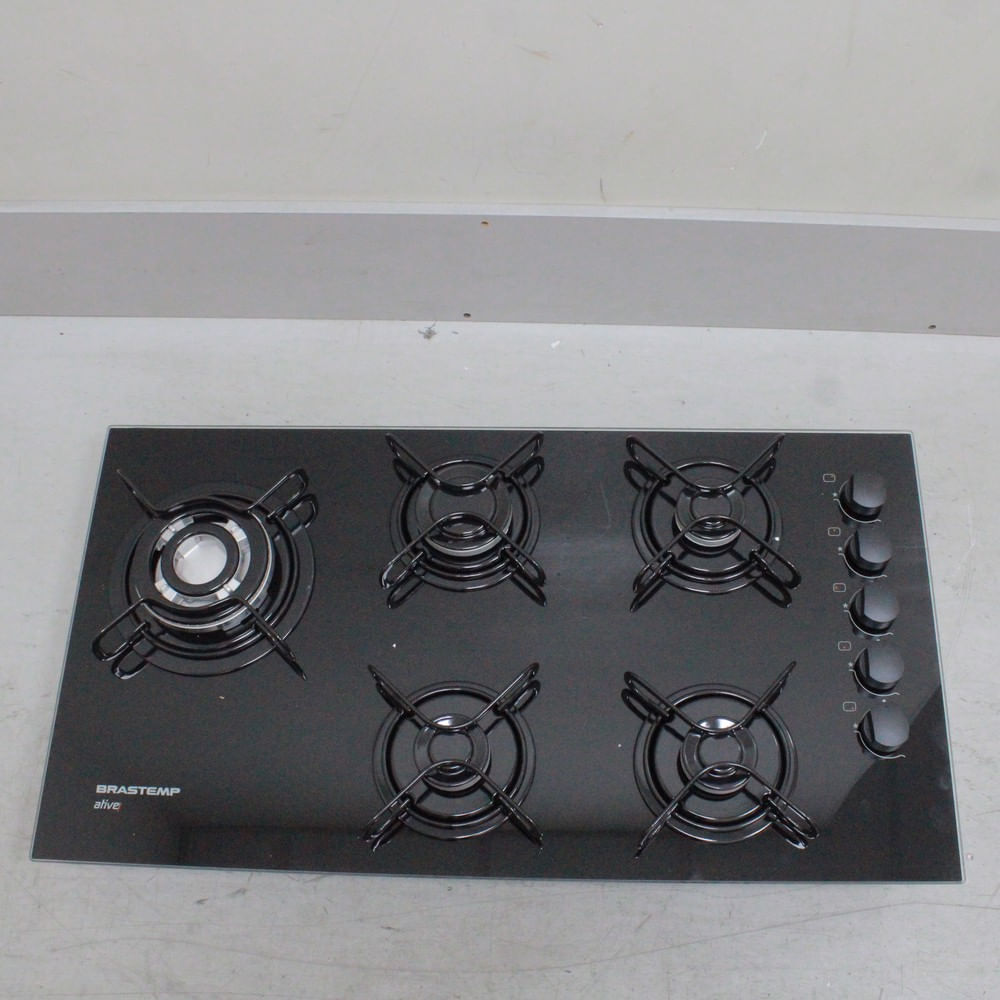 Cooktop 5 bocas Brastemp com quadrichama e acendimento automático - BDD85AEUS2_WOTIMO_CC6331367