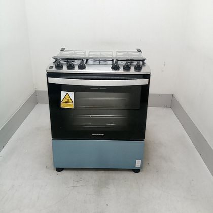 Fogão Brastemp 5 Bocas Cor Inox com Turbo Chama - BFS5GDRRS2_WOTIMO_CD6596051 220V