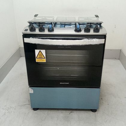 Fogão Brastemp 5 Bocas Cor Inox com Turbo Chama - BFS5GDRRS3_WBOM_CD6582367 220V