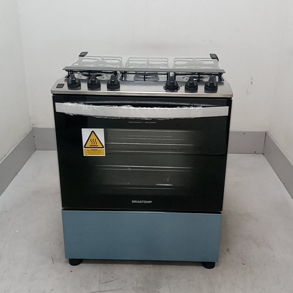Fogão Brastemp 5 Bocas Cor Inox Com Turbo Chama - Bfs5gdrns2_Wotimo_Cd6594096 110V