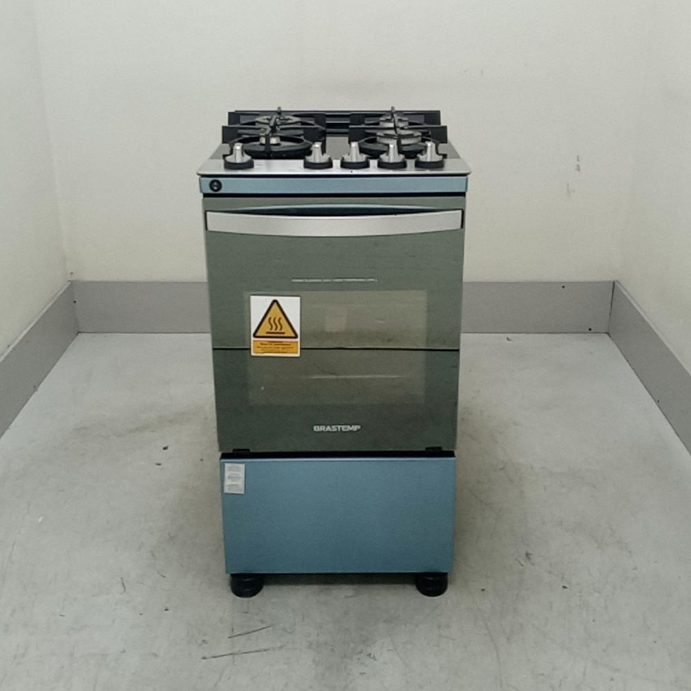 Fogão Brastemp 4 Bocas Inox Com Mesa De Vidro, Dupla Chama E Grill Elétrico - Bfo4vbrrs2_Wotimo_Cd6592761 220V