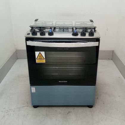 Fogão Brastemp 5 Bocas Cor Inox com Turbo Chama - BFS5GDRRS3_WBOM_CD6582631 220V