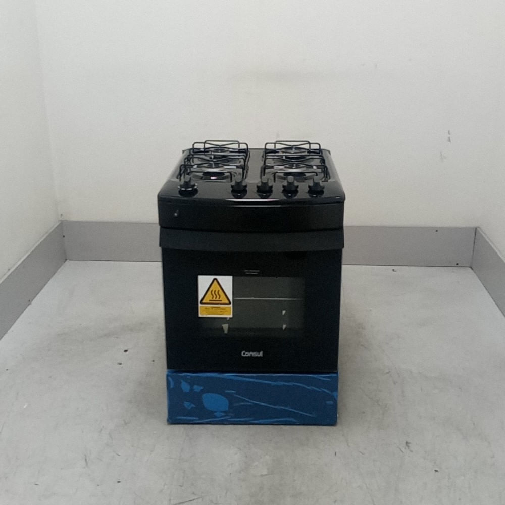 Fogão 4 Bocas Preto Consul Com Mesa Esmaltada - Cfo4zaeus3_Wbom_Cd6458131 Bivolt
