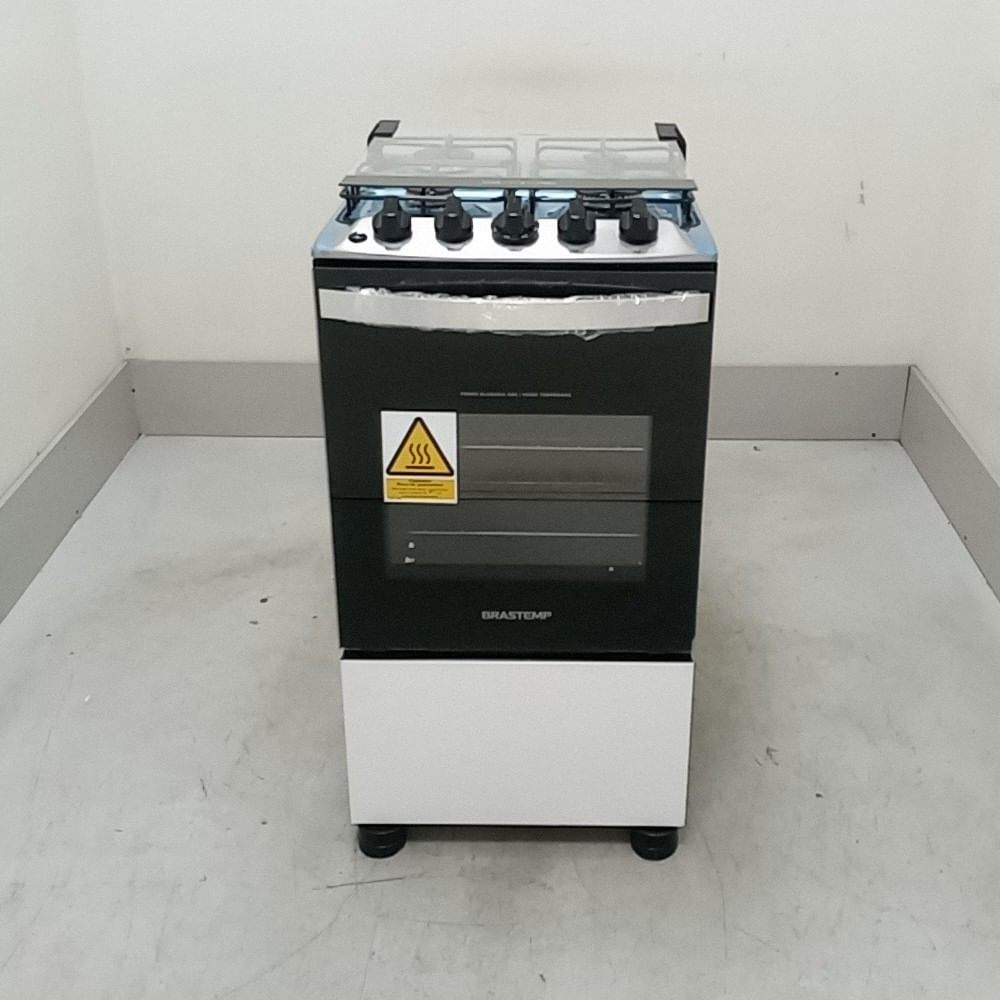 Fogão Brastemp 4 Bocas Branco Com Duas Prateleiras Com Alturas Ajustáveis - Bfo4nbbus2_Wotimo_Cd6595449 Bivolt