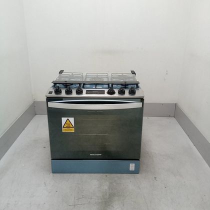 Fogão Brastemp 5 Bocas de Embutir Cor Inox com Turbo Chama e Touch Timer - BYS5PCRUS2_WOTIMO_CE6604635 BIVOLT