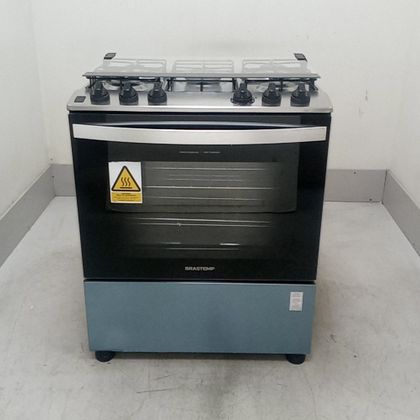Fogão Brastemp 5 Bocas Cor Inox com Turbo Chama - BFS5GDRNS2_WOTIMO_CE6602501 110V
