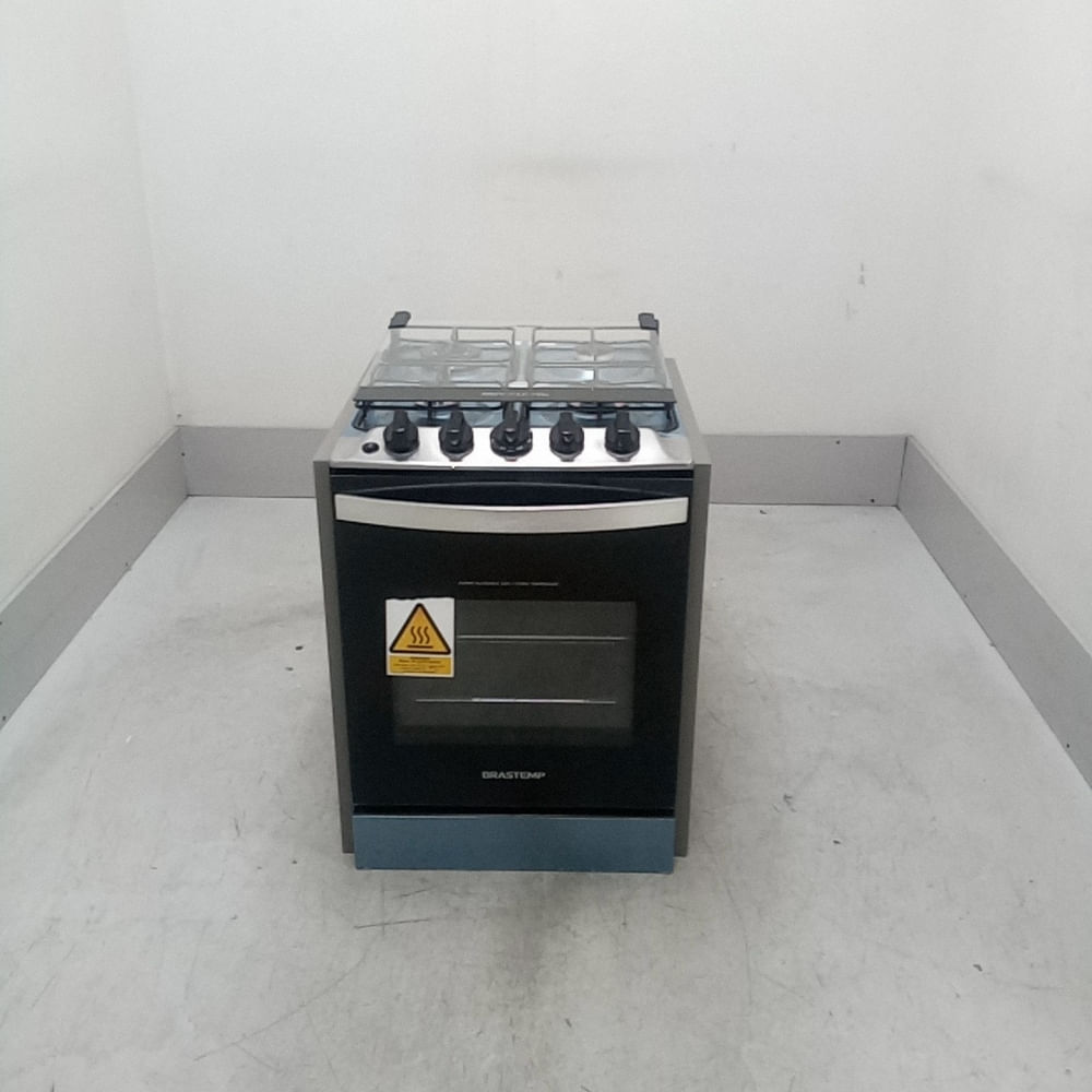 Fogão Brastemp 4 Bocas De Embutir Inox Com Dupla Chama E Grades Individuais - Byo4ebrus1_Wexcele_Ce6606129 Bivolt