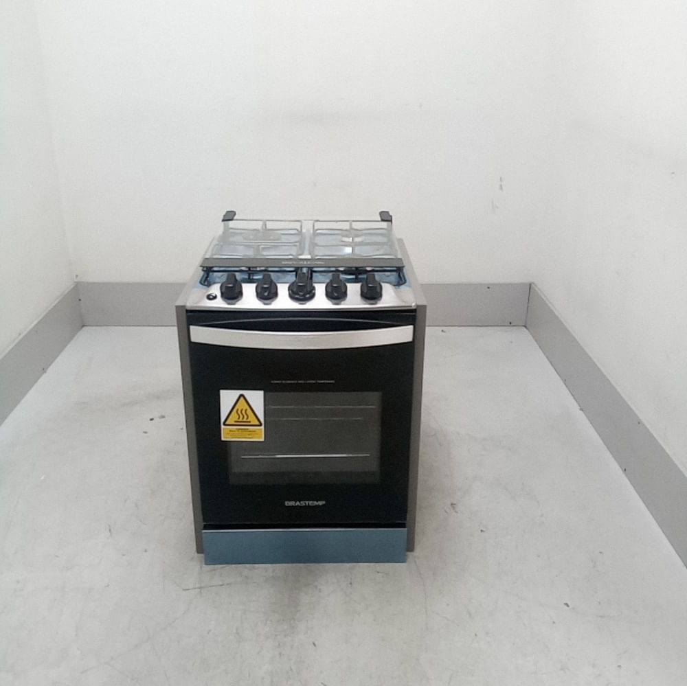 Fogão Brastemp 4 Bocas De Embutir Inox Com Dupla Chama E Grades Individuais - Byo4ebrus1_Wexcele_Ce6606128 Bivolt