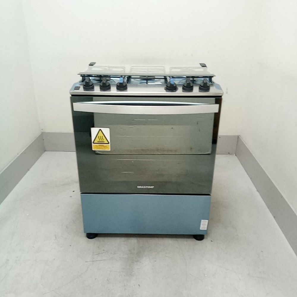 Fogão Brastemp 5 Bocas Cor Inox Com Botões Removíveis E Exclusivo Aro Protetor - Bfs5ncrus2_Wotimo_Ce6602096 Bivolt