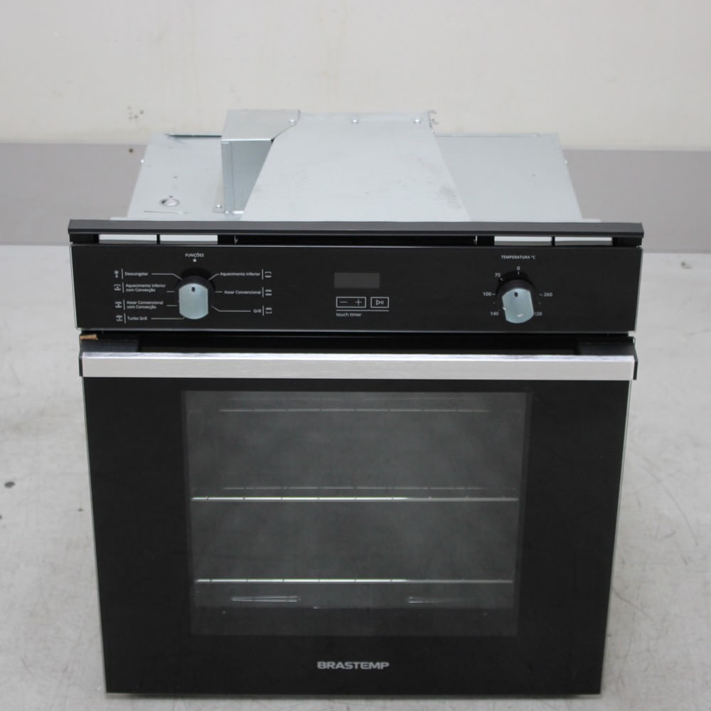 Forno De Embutir Elétrico Brastemp 84 Litros Preto Com Convecção E Timer Touch - Boc84aebs2_Wotimo_Ce6615364 220V