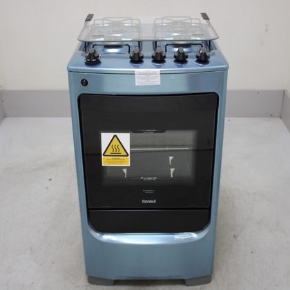 Fogão Consul 4 Bocas Inox com Acendimento Automático - CFO4NARUS2_WOTIMO_CE6524957 BIVOLT
