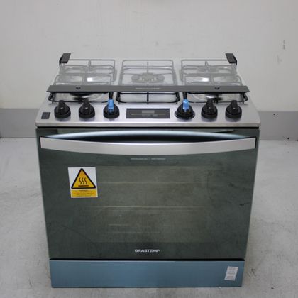 Fogão Brastemp 5 Bocas de Embutir Cor Inox com Turbo Chama e Touch Timer - BYS5PCRUS2_WOTIMO_CE6615256 BIVOLT